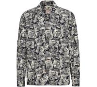 King Kerosin AOP Camicia hawaiana vintage KKI45054 XL Nero