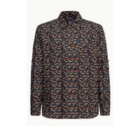 King Kerosin Aop Vintage Suit Camicia "Foxy" KKI35017 L Nero