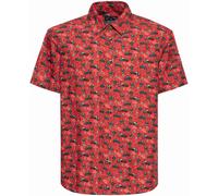 King Kerosin Biker Soul Camicia a maniche corte, rosso, taglia S per maschi