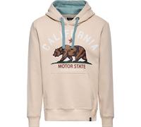 King Kerosin California Motor State, felpa con cappuccio S male Beige/Azzurro