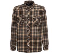 King Kerosin Camicia a quadri a maniche lunghe "Kk" KKI45066 XXL Marrone