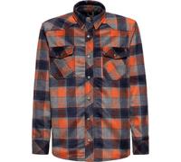 King Kerosin Camicia a quadri a maniche lunghe "Kk" KKI45068 L Blu