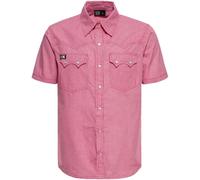 King Kerosin Camicia a quadri western retrò KKU45074 5XL Rosso