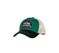 King Kerosin Cappellino vintage da uomo con Motorsport Vibe - con stampa Quarter Mile, retro in rete e cartello curvo - Statement Design in stile retrò Us Dragster Super Modfied