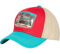 King Kerosin Cappello Trucker Rockin & Surfin Einheitsgröße Rosso
