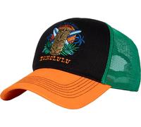 King Kerosin Cappello Vintage Trucker "Honolulu" KKU4C009 Einheitsgröße Nero