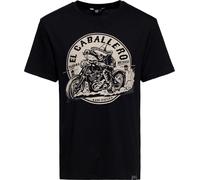 King Kerosin El Caballero, maglietta 4XL male Nero/Beige