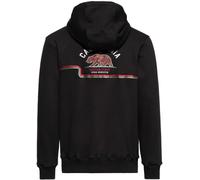 King Kerosin Felpa con cappuccio with zip "California" KKI44064 L Nero