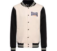 King Kerosin Giacca felpata college "Killer Kahuna" KKI34003 XXL Bianco
