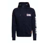 King Kerosin Giacca funzionale da uomo per attività all'aperto, fodera interna in softshell, K.k. Adventure Gear Kk Adventure Gear - Ride Free, blu navy, S