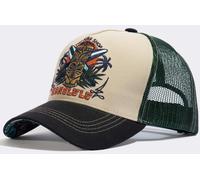 King Kerosin Honolulu Trucker berretto, nero-verde