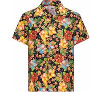 King Kerosin Hula Girl Camicia a maniche corte, nero-multicolore, taglia L per maschi
