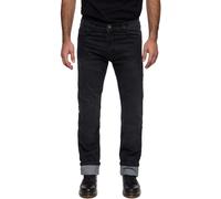 King Kerosin Kustombuilt Black Pantaloni tessili da moto, nero, taglia 44 per maschi