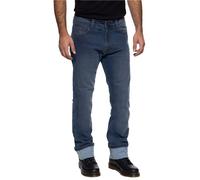 King Kerosin Kustombuilt Blue Pantaloni tessili da moto, blu, taglia 40 per maschi