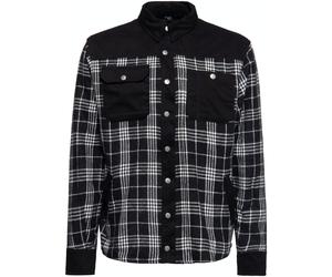 King Kerosin Lone Wolf Blanko Adventure Camicia funzionale, nero-bianco, taglia S per maschi