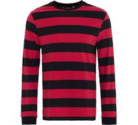 King Kerosin Longsleeve made of stripesjersey KK210052 Red L Rosso