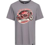 King Kerosin Maglietta classica Fp "Bobber Garage" KKI41054 5XL Grigio
