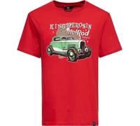 King Kerosin Maglietta classica "Hot Rod Service" KKI31002 XL Rosso