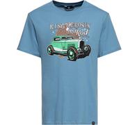 King Kerosin Maglietta classica "Hot Rod Service" KKI31002 XXL Blu