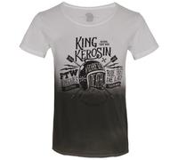 King Kerosin Maglietta Ride Fast Die Last White S Bianco