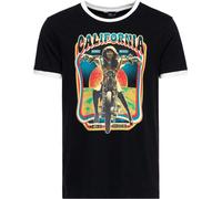 King Kerosin Maglietta Vintage Ringer "California" KKI41069 M Nero