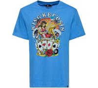 King Kerosin Man's Ruin Maglietta, blu, taglia XL per maschi