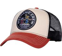 King Kerosin Mechanic Crew, tappo Taglia Unica male Beige/Rosso Scuro/Nero