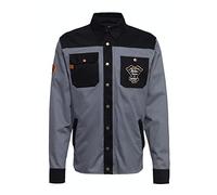 King Kerosin Motor Service Speedshop Workwear Camicia, nero-grigio, taglia XL per maschi