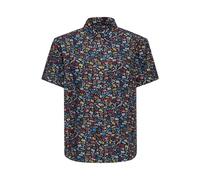 King Kerosin Motorcycle Tools Shirt Uomo Camicia Maniche Corte Nero M 100% Cotone Regular