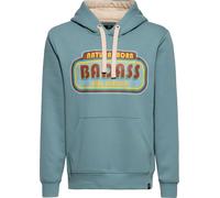 King Kerosin Natural Born Badass, felpa con cappuccio S male Azzurro/Beige