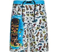 King Kerosin Pantaloncini da bagno Aop KKU411051 S Bianco