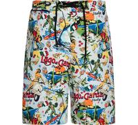 King Kerosin Pantaloncini da bagno Aop KKU411052 S Bianco