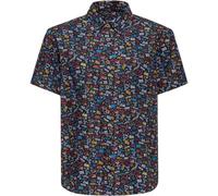 King Kerosin Printed Rebellion Camicia a maniche corte, taglia 3XL per maschi