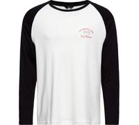 King Kerosin Raglan Longsleeve With Print "Goodsfellas" KKI32006 M Bianco