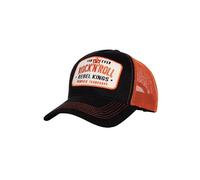 King Kerosin Rebel Kings Trucker Hat Unisex Cappello Nero 100% Cotone