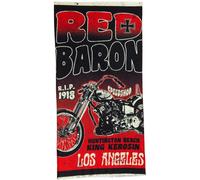 King Kerosin Red Baron Copricapo multifunzionale, nero-rosso per maschi