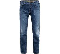 King Kerosin Robin Destroyed Bleached Jeans, blu, taglia 42 per maschi