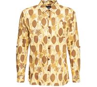 King Kerosin Tahiti Camicia stampata a righe multicolore L Multicolore