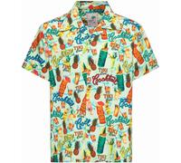 King Kerosin Tiki Cocktails Camicia a maniche corte, multicolore, taglia 3XL per maschi