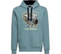 King Kerosin Unleash Spirit, felpa con cappuccio S male Azzurro/Nero