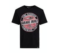 King Kerosin Uomo Garage Built T-Shirt Not Applicable, Nero, L