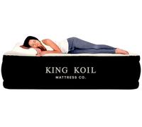 King Koil lussuoso materasso ad aria California King con pompa ad alta velocità integrata brevettata ad alta velocità per casa, campeggio e ospiti gonfiabile, doppio letto ad aria, impermeabile, 1