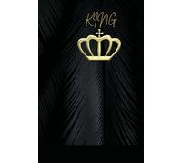 King Lined Journal Notebook for Men, Black, Simple Design, Study Notebook: ideal planner for study or work