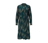 King Louie Abito camicia 'Mina' crema / verde scuro Donna King Louie 34 crema / verde scuro