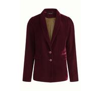 King Louie BROOKE 09091 Giacca Donna 2 Bottoni Velluto Liscio Bordeaux