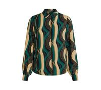 King Louie Camicia da donna con stampa grafica Maisie Blouse Elysse, Nero , 44