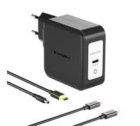 King Ma 140 W Dell Laptop GaN Caricabatterie portatile PD 3.1 con spina pieghevole e cavo USB-C per Inspiron 14 Plus/5400 AIO/7700 AIO/15 7591/15 7501/XPS 13/15