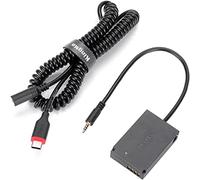 King Ma Alimentatore accoppiatore CC LP-E12 per sostituire la batteria LP-E12 con cavo adattatore di alimentazione a molla di tipo C per fotocamere Canon M2 M10 M50 M100 M200 100D SX70HS