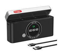 King Ma LI-90B/DB-110 Caricabatterie, 3 Slot per Ricoh/Olympus Batteria | Per Om System Tough TG-7, Olympus Tough TG-3/TG-5/TG-6/TG-4, Olympus Stylus XZ-2/SH-3, Ricoh GR III/GR III x/THETA X e altri