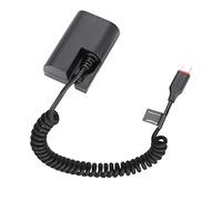 King Ma LP-E6 Batteria fittizia decodificata LP-E6 Sostituzione batteria con cavo adattatore di alimentazione a molla di tipo C per fotocamere Canon EOS 5D4 80D 5D2 5D3 70D 60D 6D 7D2 7D 5DRS 6D2 R7